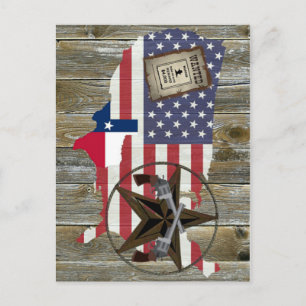 Texas Lone Star Dueling Pistols Meest gezochte Sig Briefkaart