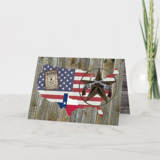 Texas Lone Star Dueling Pistols Meest gezochte Sig Kaart (Voorkant)