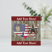 Texas Lone Star Dueling Pistols Meest gezochte Sig Kaart (Staand voorkant)