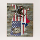 Texas Lone Star Dueling Pistols Meest gezochte Sig Legpuzzel (Verticaal)