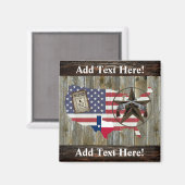 Texas Lone Star Dueling Pistols Meest gezochte Sig Magneet (Voorkant / Achterkant)