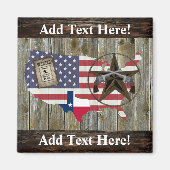 Texas Lone Star Dueling Pistols Meest gezochte Sig Magneet (Voorkant)