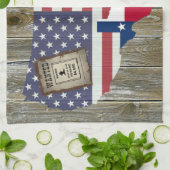 Texas Lone Star Dueling Pistols Meest gezochte Sig Theedoek (Gevouwen)