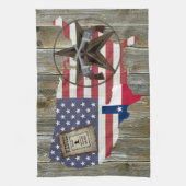 Texas Lone Star Dueling Pistols Meest gezochte Sig Theedoek (Verticaal)