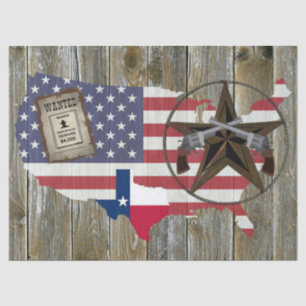 Texas Lone Star Dueling Pistols Meest gezochte Sig Tissuepapier