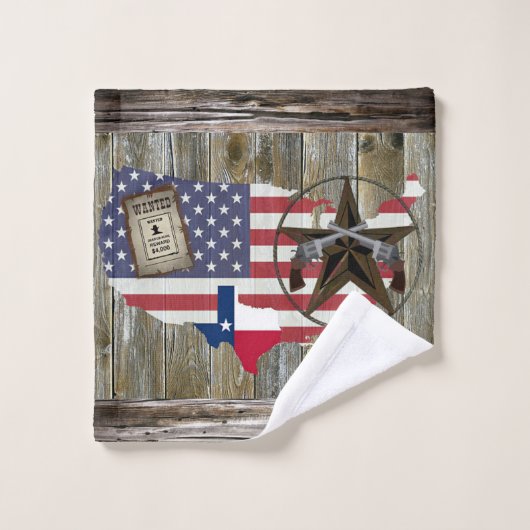 Texas Lone Star Dueling Pistols Meest gezochte Sig Washandje (Wasdoekje)