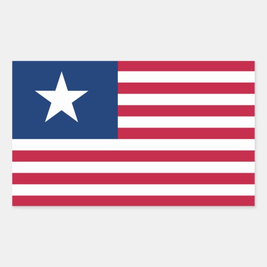 Texas, Lone Star en Stripes Rechthoekige Sticker (Voorkant)