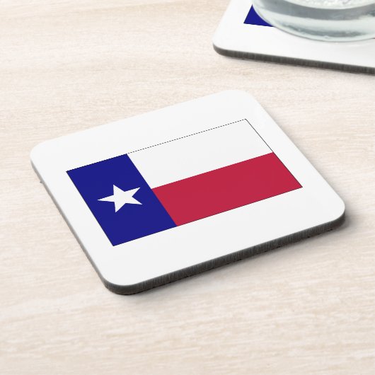 Texas Lone Star Flag Bier Onderzetter (Linkerzijde)