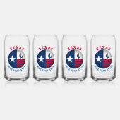 TEXAS LONE STAR FLAG BLIKVORM GLAS (Achterkant)