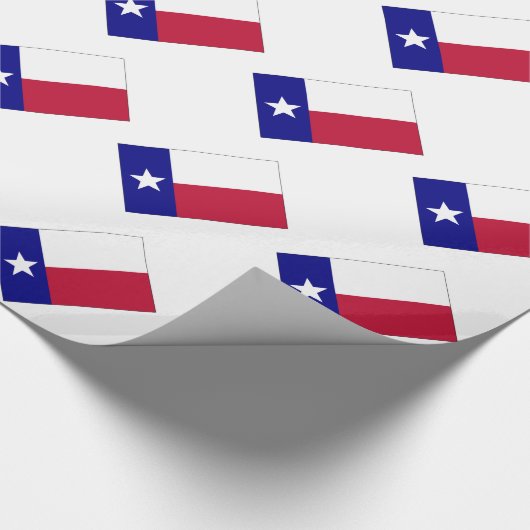 Texas Lone Star Flag Cadeaupapier (Hoek)