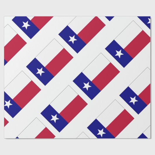 Texas Lone Star Flag Cadeaupapier (Vlak)