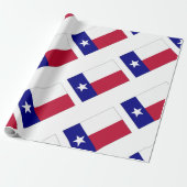 Texas Lone Star Flag Cadeaupapier (Uitgerold)