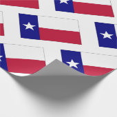 Texas Lone Star Flag Cadeaupapier (Hoek)