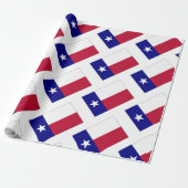 Texas Lone Star Flag Cadeaupapier (Uitgerold)