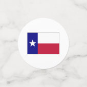 Texas Lone Star Flag Confetti (Kleine voorkant)