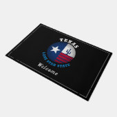 TEXAS LONE STAR FLAG DEURMAT (Schuin)