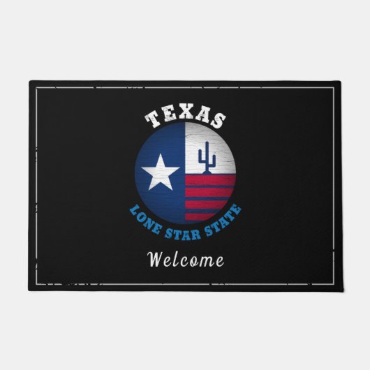 TEXAS LONE STAR FLAG DEURMAT (Voorkant)
