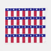 Texas Lone Star Flag Fleece Deken (Voorkant (Horizontaal))