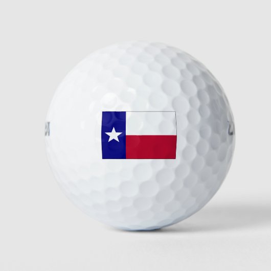 Texas Lone Star Flag Golfballen (Voorkant)