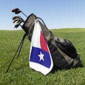 Texas Lone Star Flag Golfhanddoek (Groen)