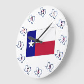Texas Lone Star Flag Grote Klok (Hoek)