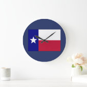 Texas Lone Star Flag Grote Klok (Huis)