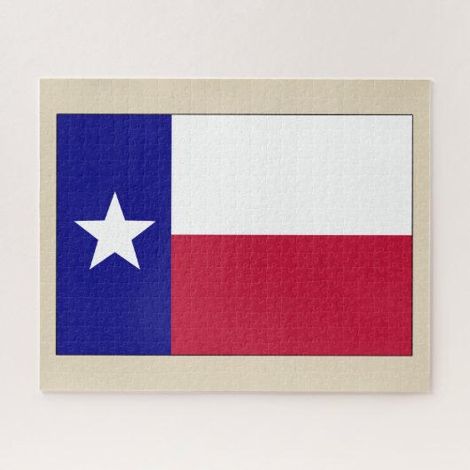 Texas Lone Star Flag Legpuzzel (Horizontaal)