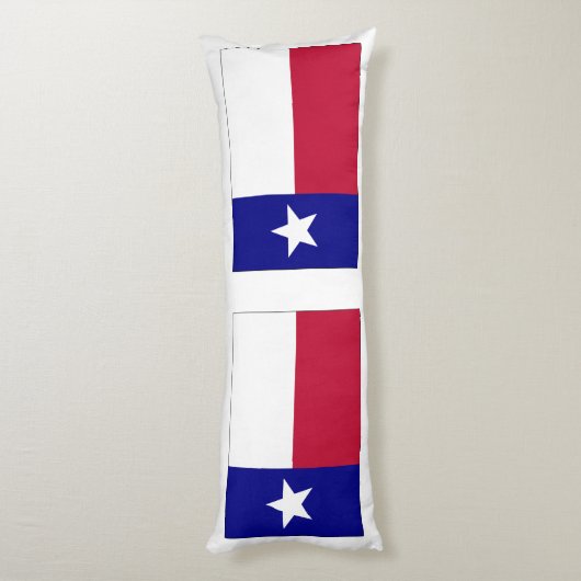 Texas Lone Star Flag Lichaamskussen (Achterkant (Verticaal))