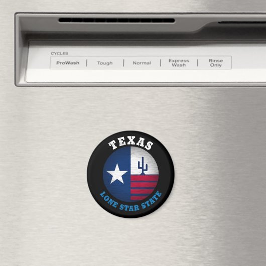 TEXAS LONE STAR FLAG MAGNEET (Insitu (Vaatwasser))