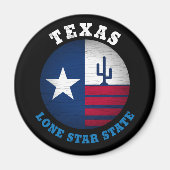 TEXAS LONE STAR FLAG MAGNEET (Voorkant)