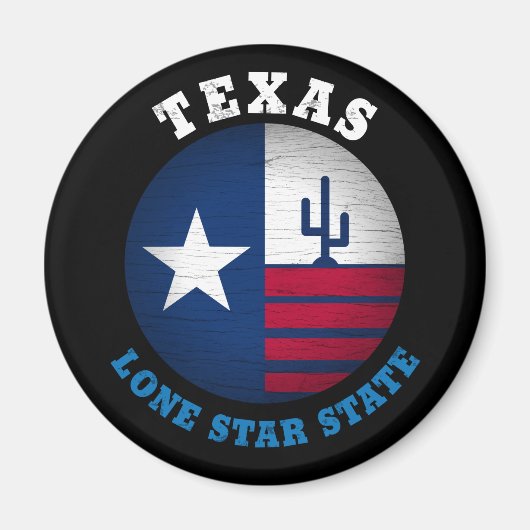 TEXAS LONE STAR FLAG MAGNEET (Voorkant)