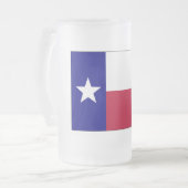 Texas Lone Star Flag Matglas Bierpul (Voorkant links)