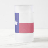 Texas Lone Star Flag Matglas Bierpul (Center)