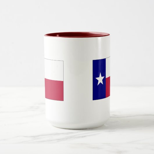 Texas Lone Star Flag Mok (Midden)
