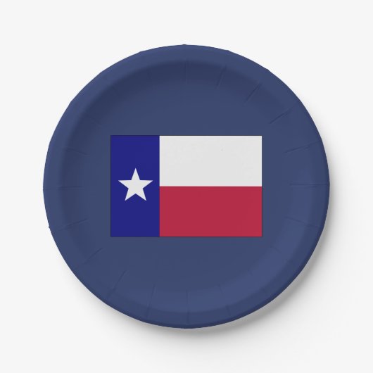 Texas Lone Star Flag Papieren Bordje (Voorkant)