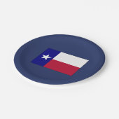 Texas Lone Star Flag Papieren Bordje (Gekanteld)