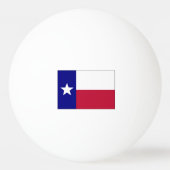 Texas Lone Star Flag Pingpongbal (Achterkant)