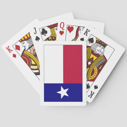Texas Lone Star Flag Pokerkaarten (Achterkant)