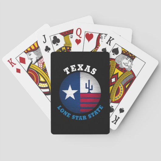 TEXAS LONE STAR FLAG POKERKAARTEN (Achterkant)