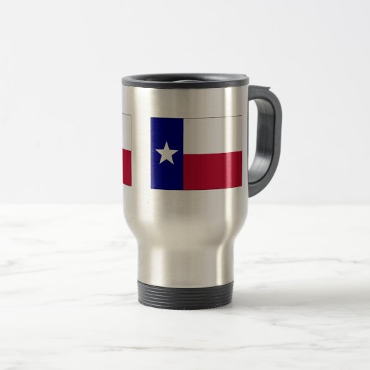 Texas Lone Star Flag Reisbeker (Voorkant rechts)