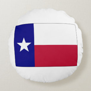 Texas Lone Star Flag Rond Kussen