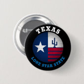 TEXAS LONE STAR FLAG RONDE BUTTON 5,7 CM (Voorkant /achterkant)
