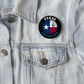 TEXAS LONE STAR FLAG RONDE BUTTON 5,7 CM (In situ)