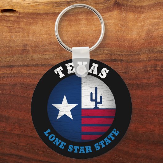 TEXAS LONE STAR FLAG SLEUTELHANGER (Voorkant)