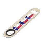 Texas Lone Star Flag Speed Flessenopener (Voorkant Gekanteld)