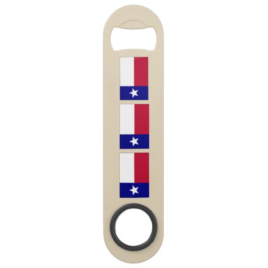 Texas Lone Star Flag Speed Flessenopener (Voorkant)
