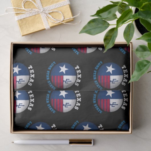 TEXAS LONE STAR FLAG TISSUEPAPIER (Geschenk)