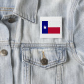 Texas Lone Star Flag Vierkante Button 5,1 Cm (In situ)