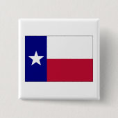 Texas Lone Star Flag Vierkante Button 5,1 Cm (Voorkant)