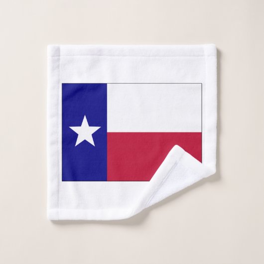 Texas Lone Star Flag Washandje (Wasdoekje)